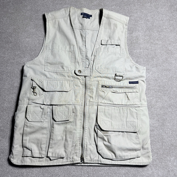 5.11 Tactical Other - Royal Robbins 5.11 Tactical Vest Mens Medium Khaki Canvas 15 Pockets Safari